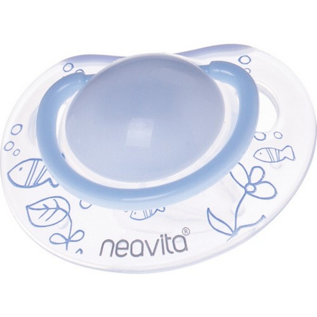 Neavita Ortodontik Emzik Desenli (3 Ay+) Mavi