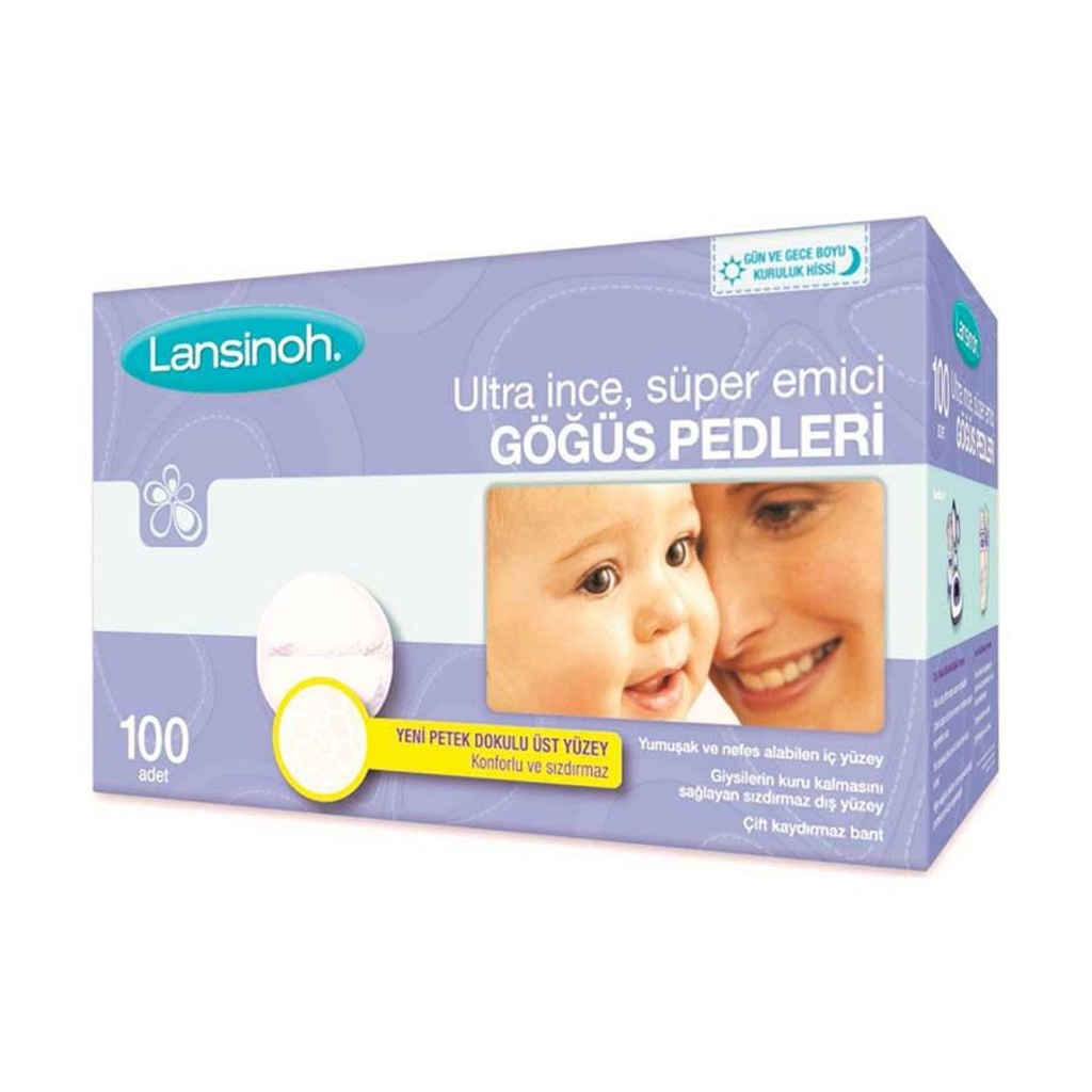 Lansinoh Ultra İnce Süper Emici Göğüs Pedi 100 Adet