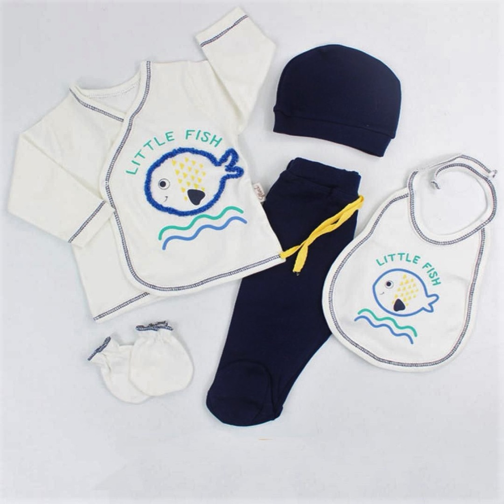 Flexi Hastane Çıkışı Erkek Bebek Kıyafeti 5�li Yenidoğan Flexi Hastane Çıkışı Erkek Bebek Kıyafeti 5�li Yenidoğan