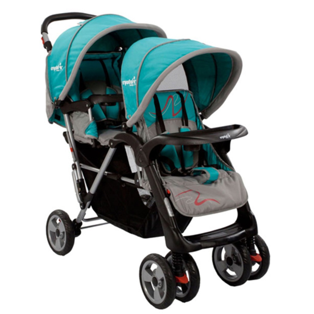 Crystal Baby P 738 İkiz Bebek Arabası Turkuaz Fiyatları ve