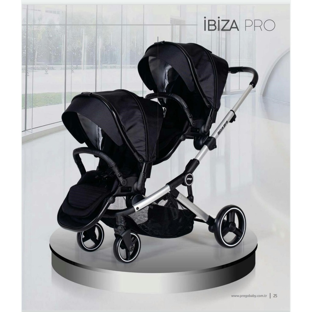 Prego 2072 Pro İkiz Bebek Arabası Prego 2072siyah