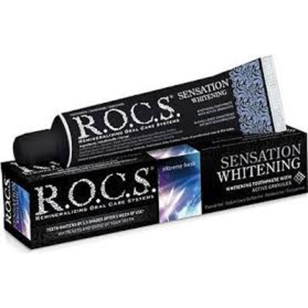 ROCS SENSATION WHITENING - EKSTRA BEYAZLATICI FLORÜRSÜZ DİŞ MACUN