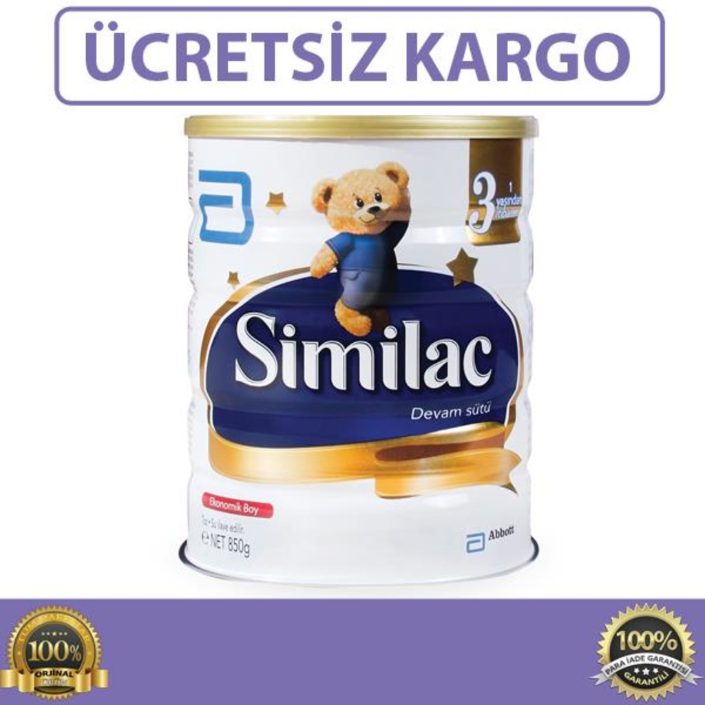 Similac 3 Devam Sütü 850 Gr Skt 02/2021