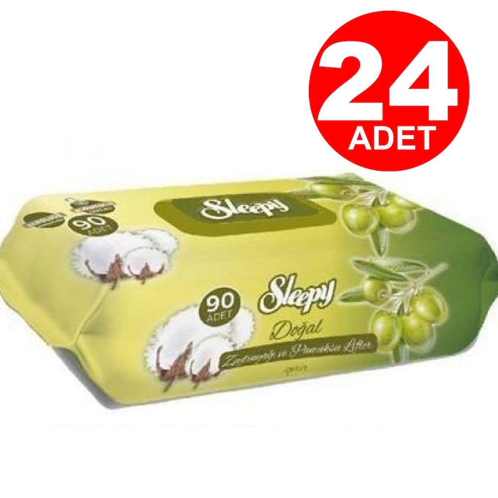 Sleepy Kapaklı Islak Mendil Zeytinyağlı 24 * 90 = 2160