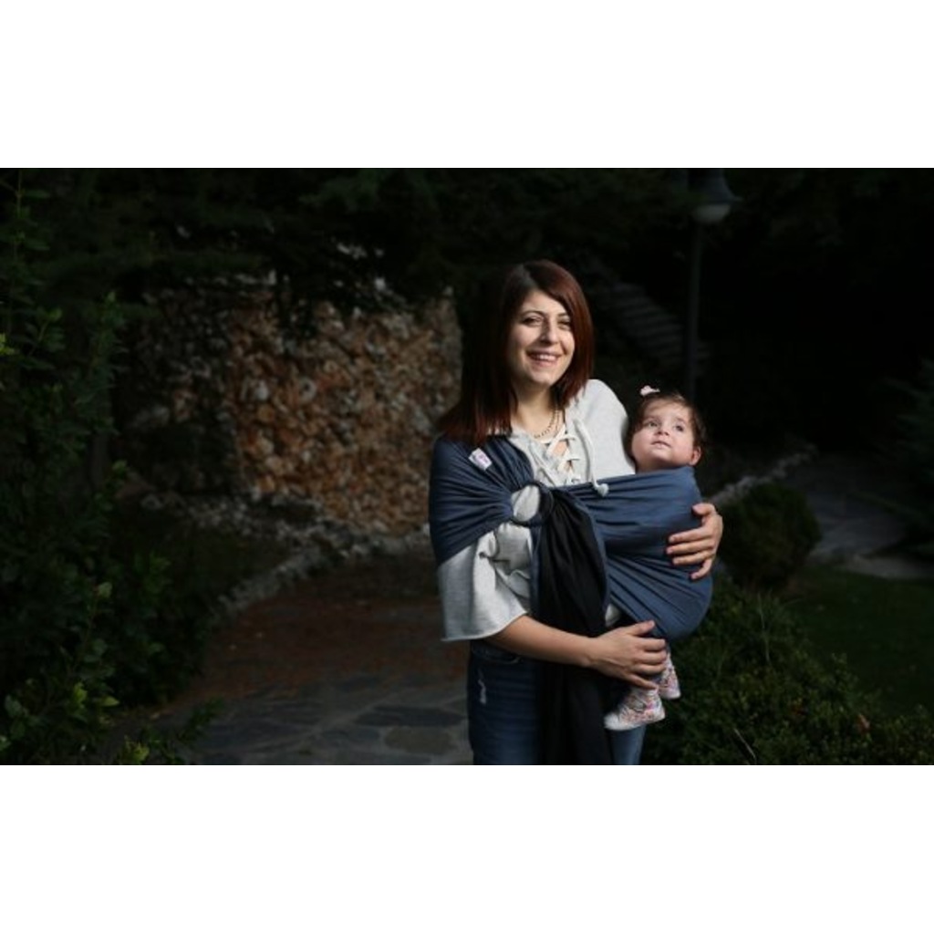 BabyRoo Halka Sling Mavi