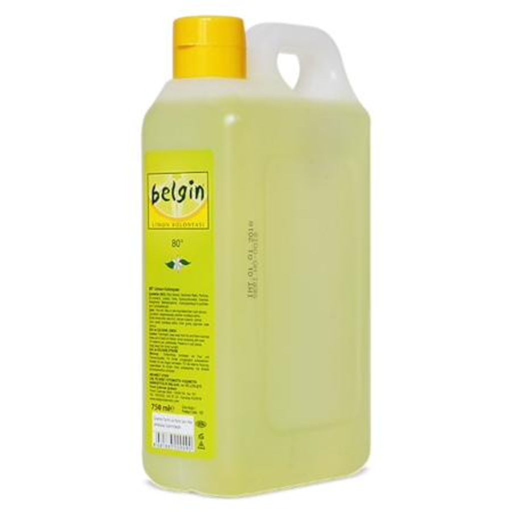 %100 EKSTRA HİJYEN 80 DERECE ORJİNAL BELGİN LİMON KOLONYASI 750ML