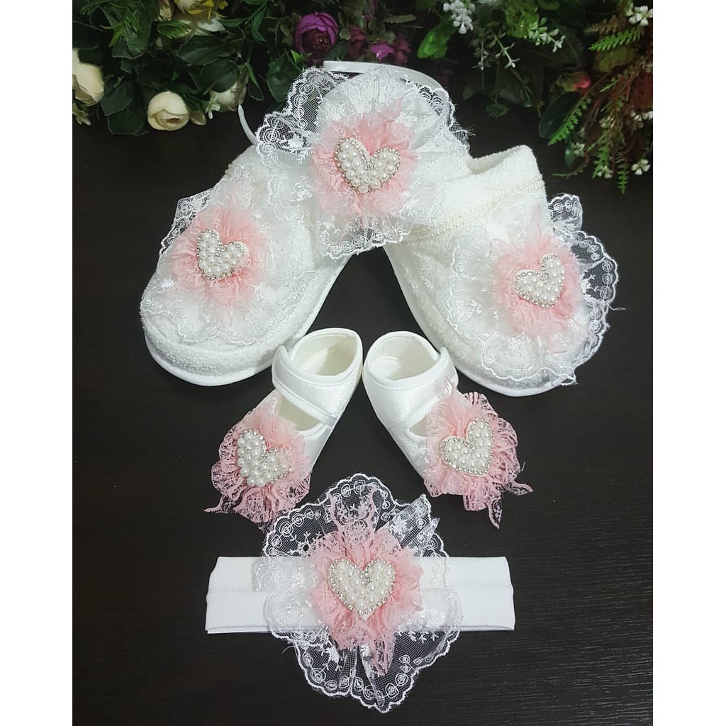 Suslutasarimgulsah Lohusa Terlik Ve Taç Bebek Patik ve