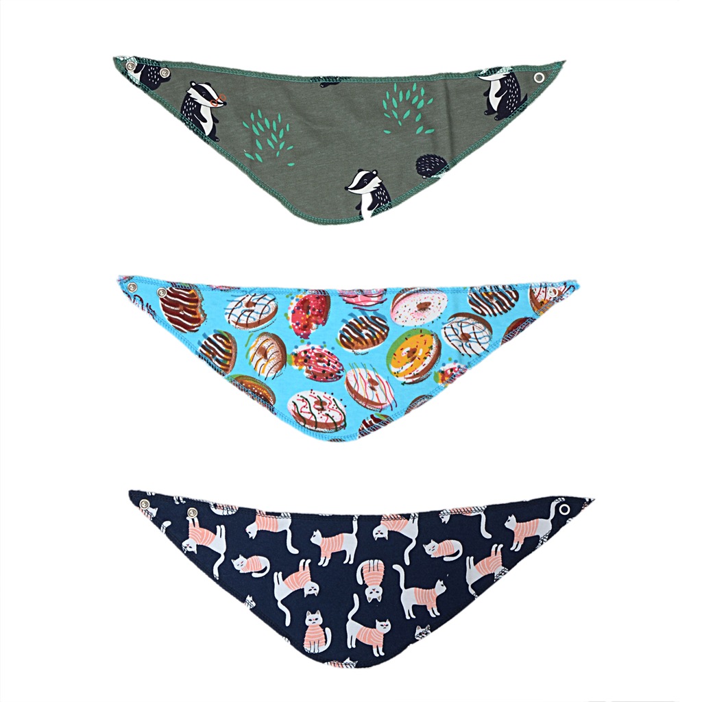 Bebek Fular Önlük 3� Lü Salya Önlüğü,mama Önlüğü,tükürük