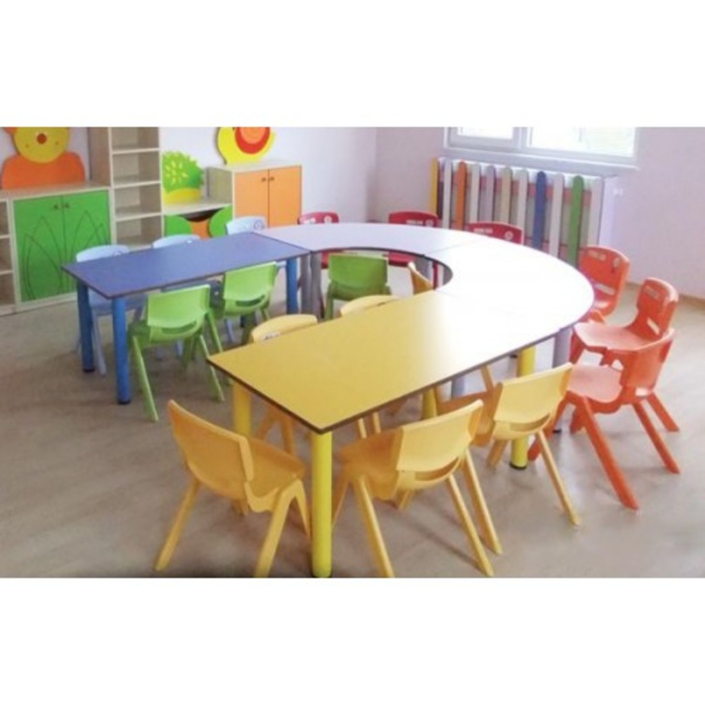 Anaokulu Masaları 4 Parça U Masa Aymed