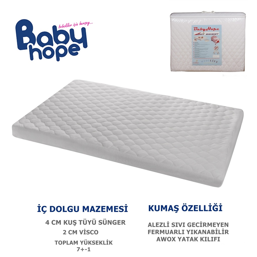70X110 BABYHOPE ALEZLİ VİSCO OYUN PARKI YATAĞI Fiyatları
