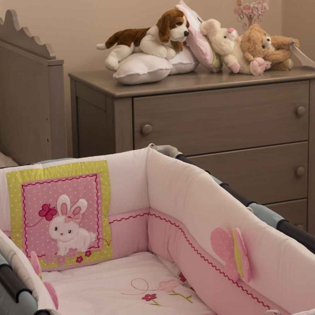 Aybi Baby 6 Parça Park Yatak Uyku Seti Bunny