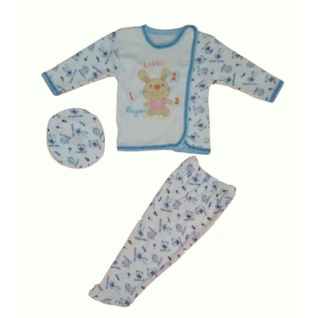 Beyzi Erkek Bebek Pijama Takımı Ayaklı Şapkalı 3 Parça 04