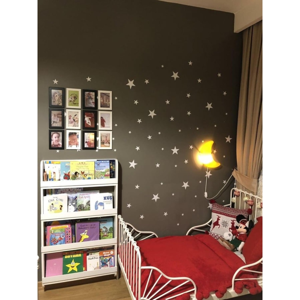 Çocuk Odası Eğitici Montessori Kitaplık Mobilya (4 Raflı
