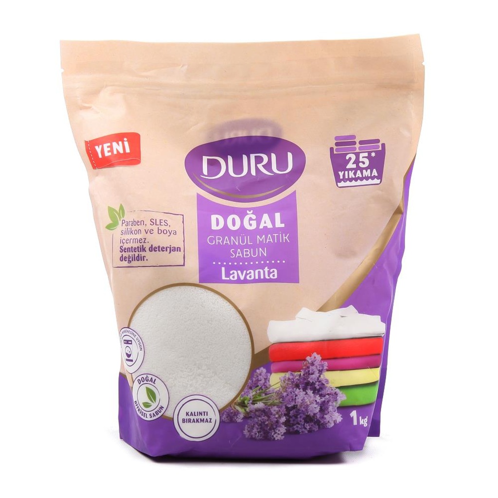 Duru Doğal Granül 25 Yıkama Matik Sabun Lavanta 1 kg (1000