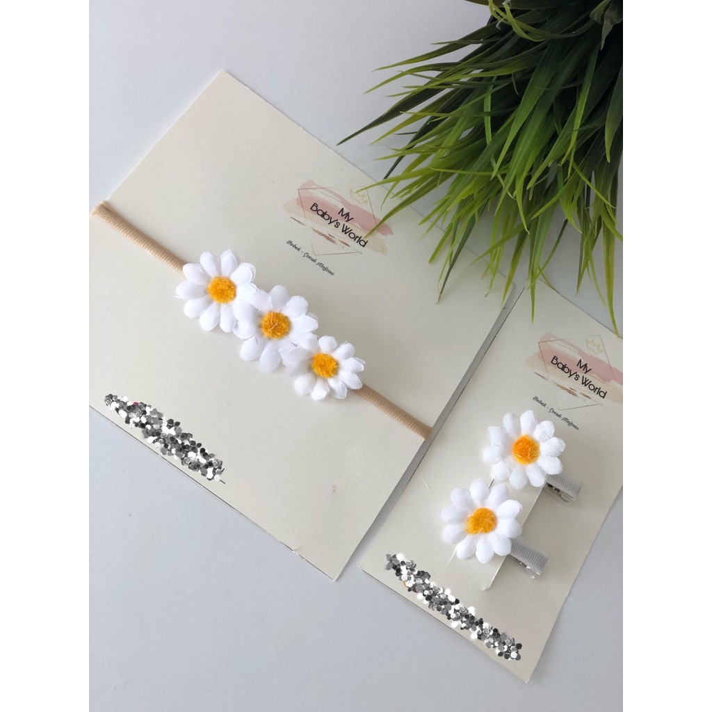 Papatya Modeli Bebek Cocuk Bandana Ve Toka Seti Fiyatlari Ve Ozellikleri