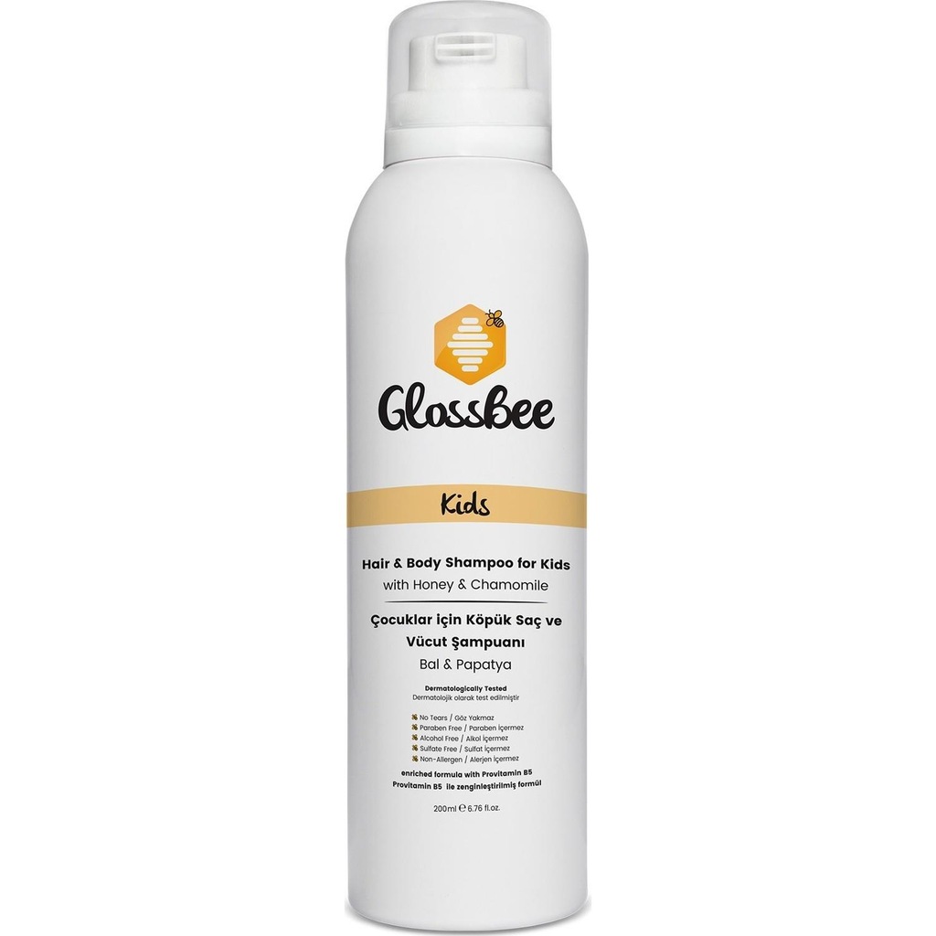 Glossbee Saç Ve Vücut Köpük Şampuanı 200 ml