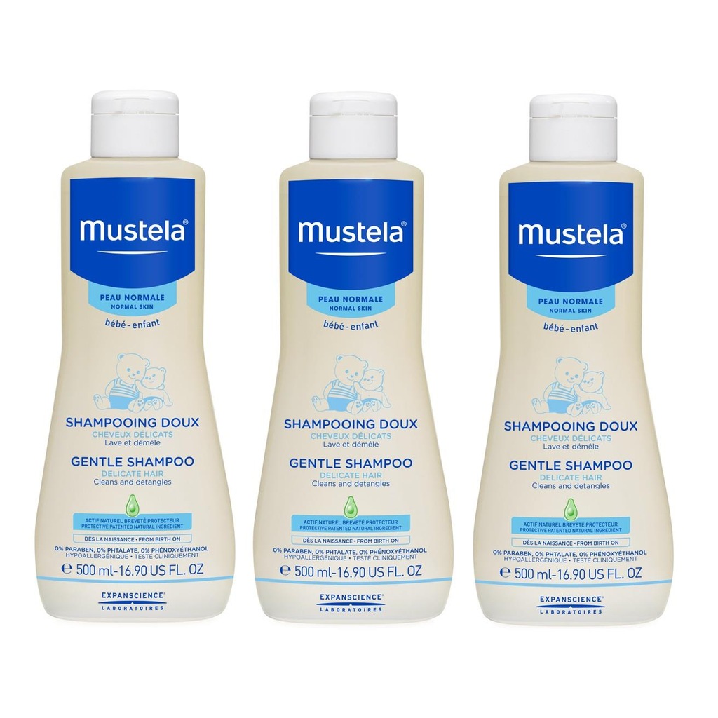 Mustela Gentle Shampoo Bebek Şampuanı 500 ml * 3 Adet