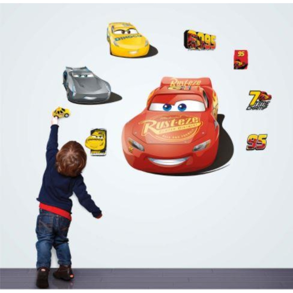 Cars Arabalar Bebek Çocuk Odası Sticker Arabalı