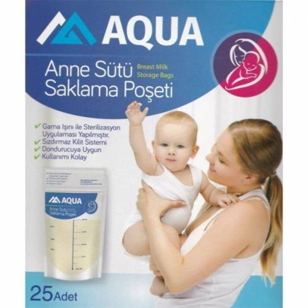 Aqua Süt Saklama Poşeti 25'li