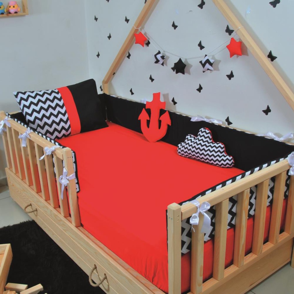Markaawm Montessori Beşik Çit Kenar Koruma Korumalık Siyah