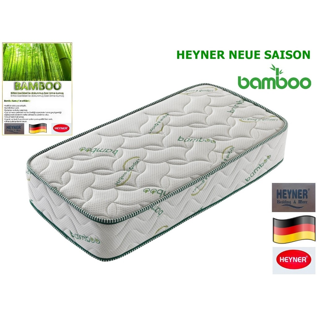 Heyner 90x160 Bamboo Yatak Bebek Çocuk Ortopedik Yaylı