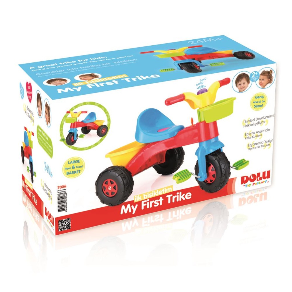 DOLU İLK BİSİKLETİM KALİTELİ 3 TEKERLEKLİ ÇOCUK BİSİKLETİ