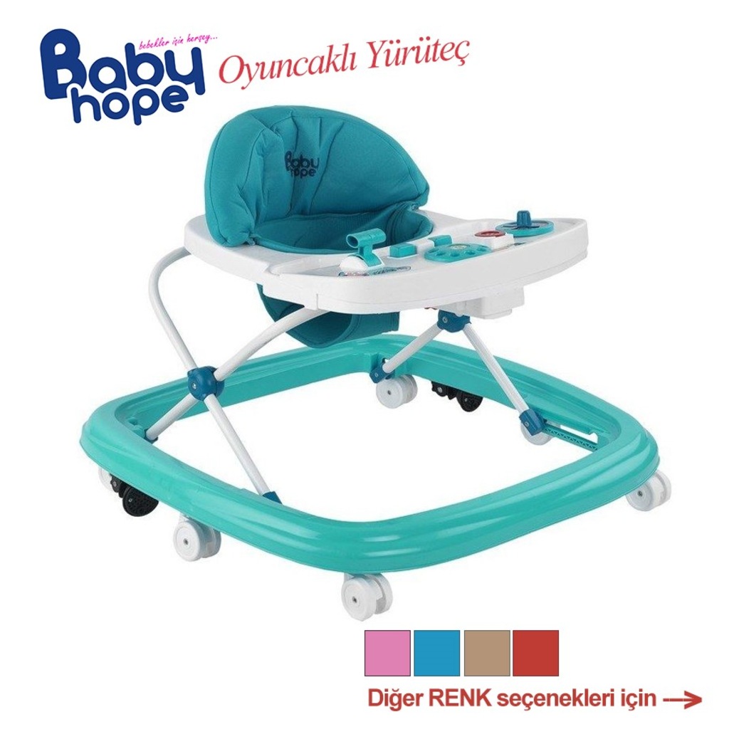 Babyhope Yürüteç Yürüme Arkadaşı Bebek Örümcek Oyuncaklı Yürüteç