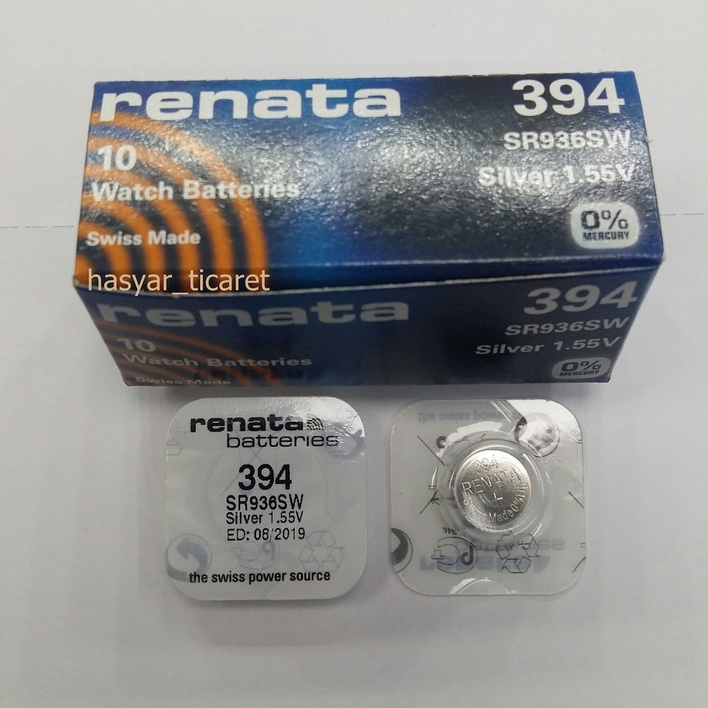 Batteria A Bottone Renata 394 SR936SW - Confezione Da 10 Pezzi, Alta Qualità Svizzera - Foto 8