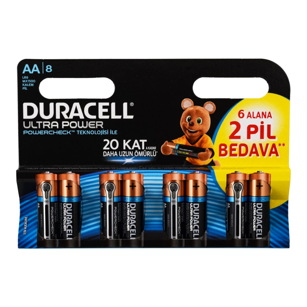 Duracell Ultra Power Powercheck Aa Kalem Pil 8li Fiyatları Ve Özellikleri 4522