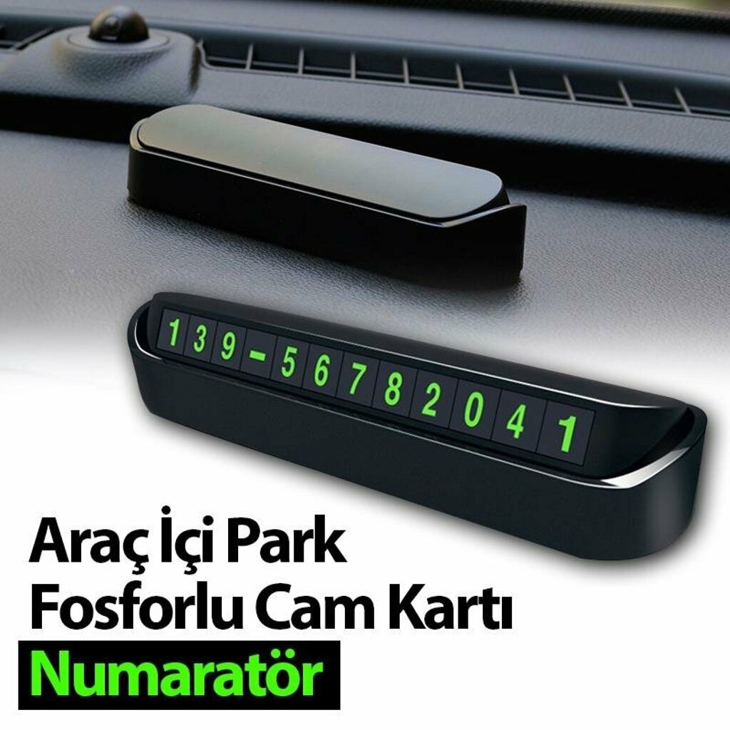 arac ici park telefon numarasi fosforlu numarator oto cam karti fiyatlari ve ozellikleri