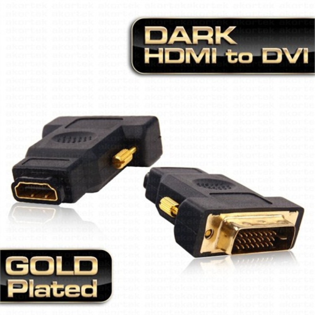 Dark HDMI - DVI-I (24+5 Pin) Dönüştürücü (HDMI dişi - DVI-I erkek