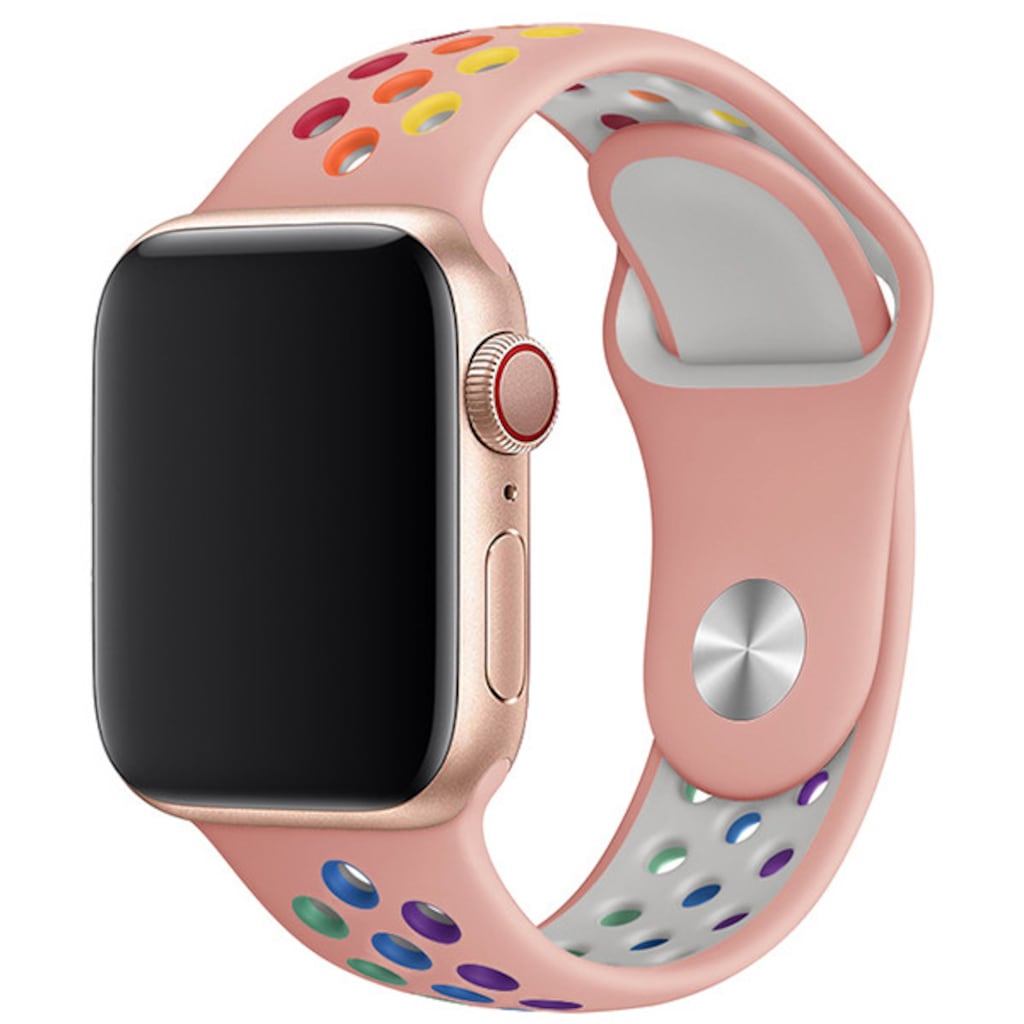 Apple Watch 42mm Delikli Spor Kayis Doublecolor Toz Pembe Fiyatlari Ozellikleri Ve Yorumlari En Ucuzu Akakce