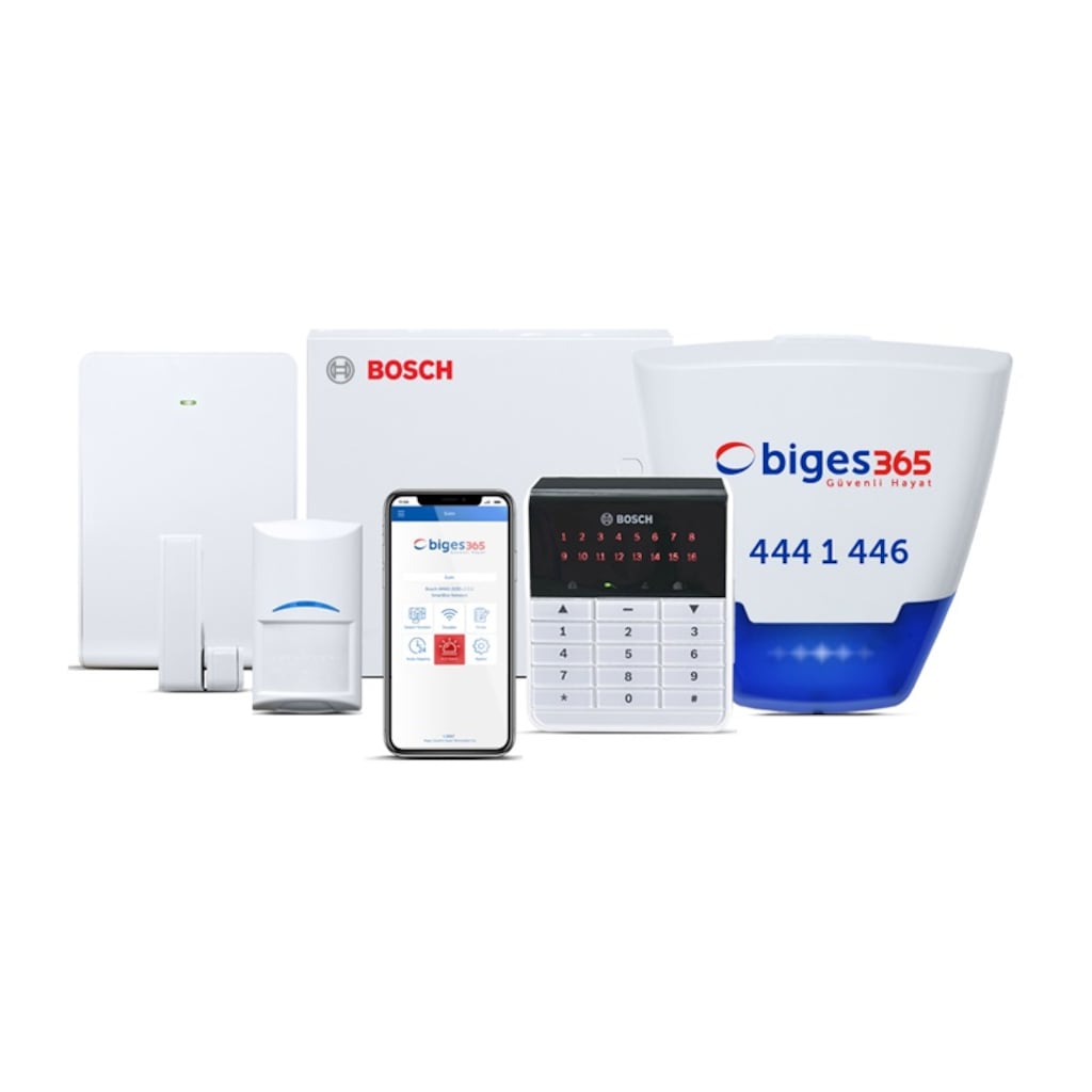 Bosch AMAX 3000 Kablosuz Alarm Seti 1 Ev/İşyeri IVR (1 Yıl