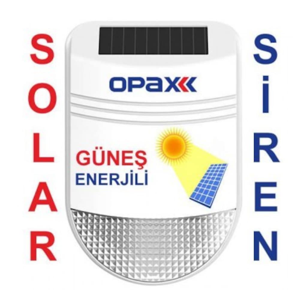 Opax Bgr-22 Güneş Enerjili ( Solar ) Kablosuz Harici Alarm ...