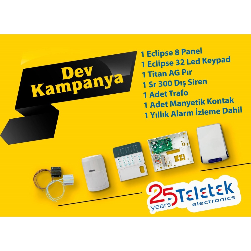 Teletek Alarm Sistemi Paketi