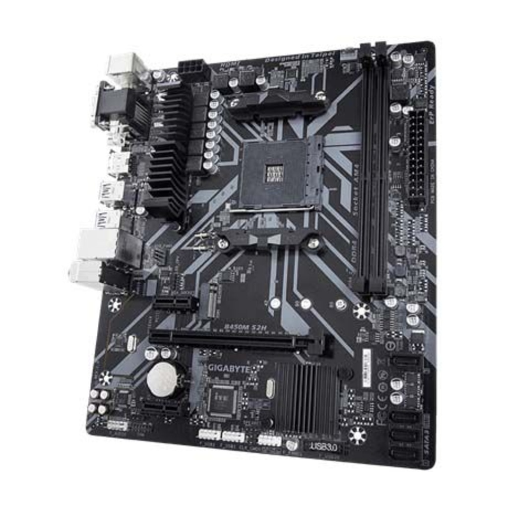GIGABYTE B450M S2H AM4 Ryzen DDR4 Vga Dvi-D Hdmi GB307