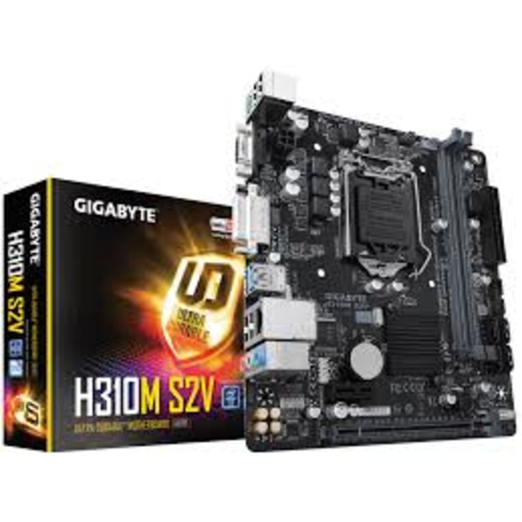 GIGABYTE GA-H310M-S2V DDR4 1151 DDR4 2666MHZ DVI+VGA 8.ve 9.NESIL