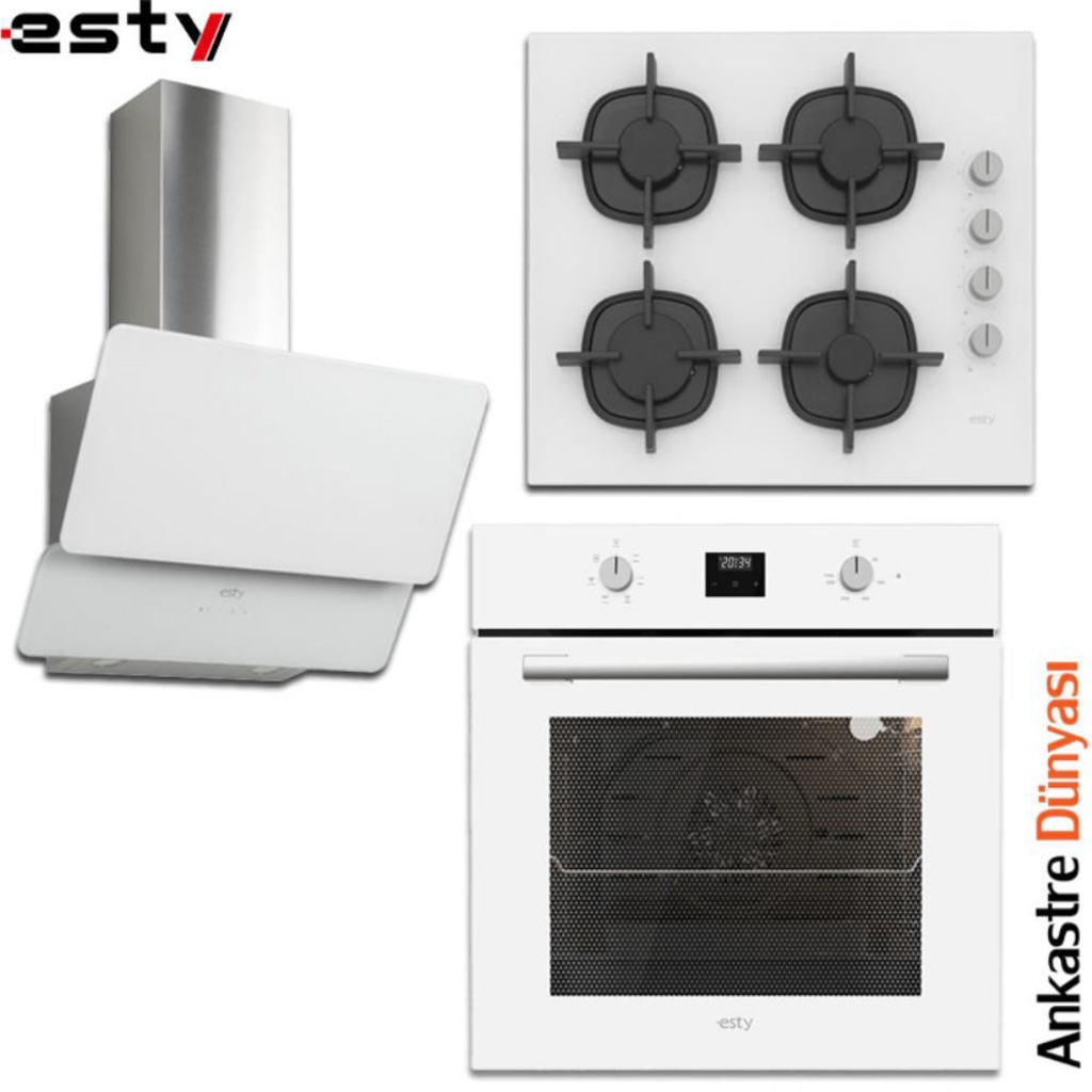 Esty Beyaz Ankastre Set [3471.6W+ACO5360W+AEF6603W] (ES29 ...