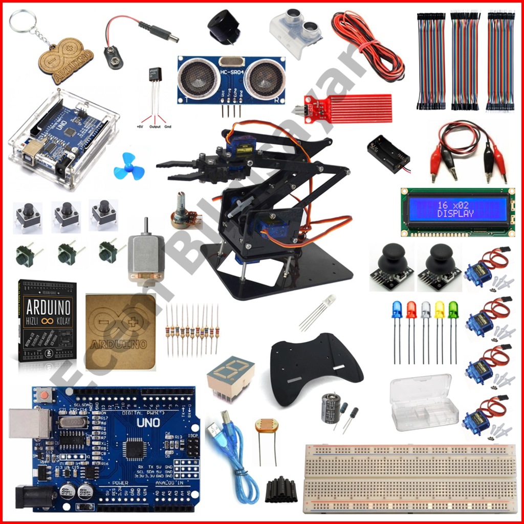 Arduino Baslangic Seti Unor3 49 Parca Robot Kol Hediyeli Fiyatlari Ve Ozellikleri