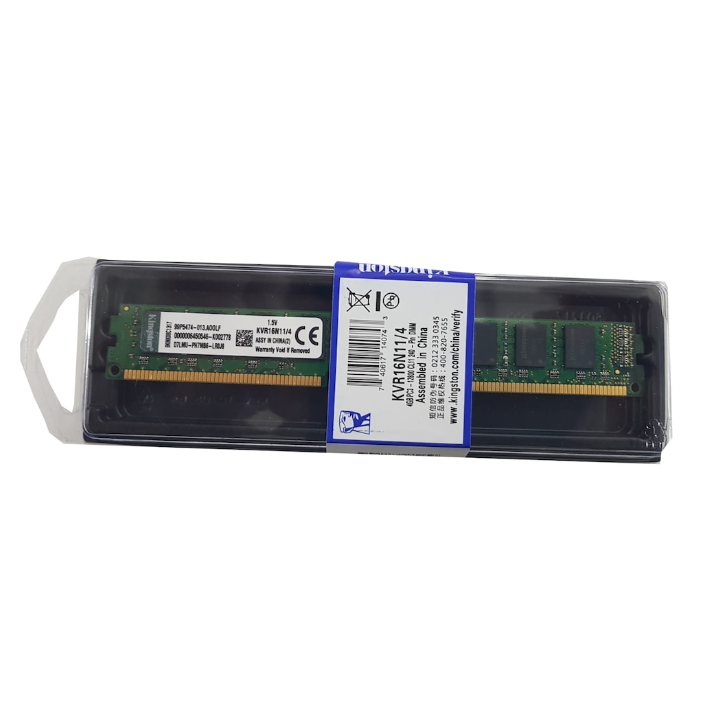 Kingston 4 Gb 1600mhz Ddr3 Ram Kvr16n11/4 - n11.com