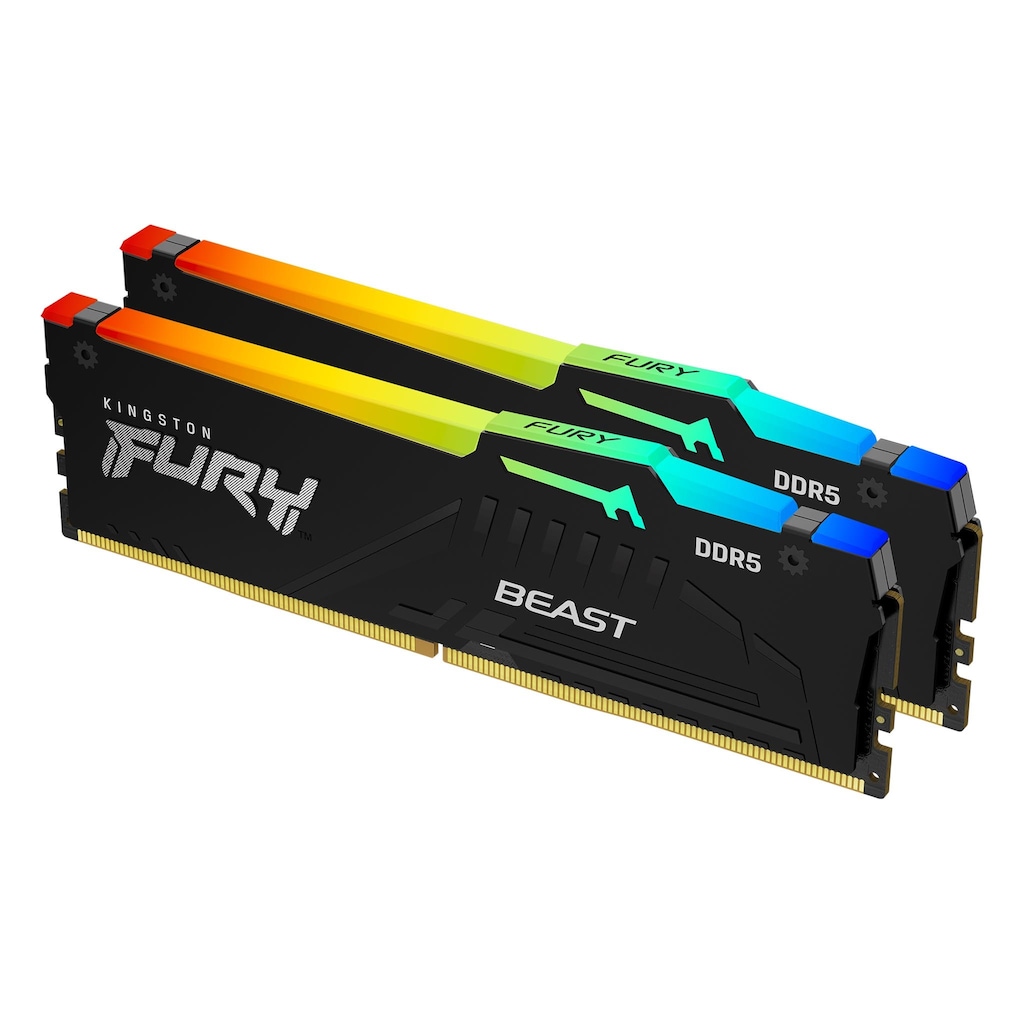 KINGSTON FURY BEAST DDR4 メモリ32GB Kingston Fury Beast RGB 32 GB (2x16) 5200 MHz CL40 KF552C40BBAK2