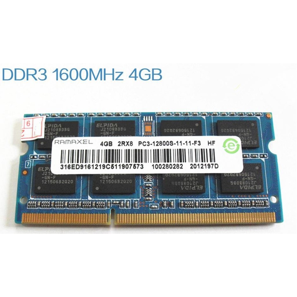 Ramaxel 4gb Ddr3 1600mhz Pc3-12800s Notebook Ram Bellek 1.5v - n11.com