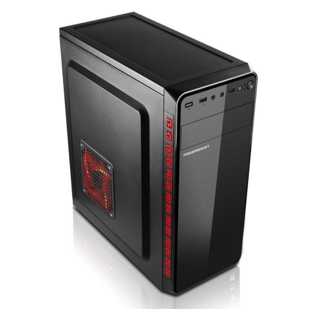 POWER BOOST VK-1625 350W Siyah Midi Tower ATX Kasa