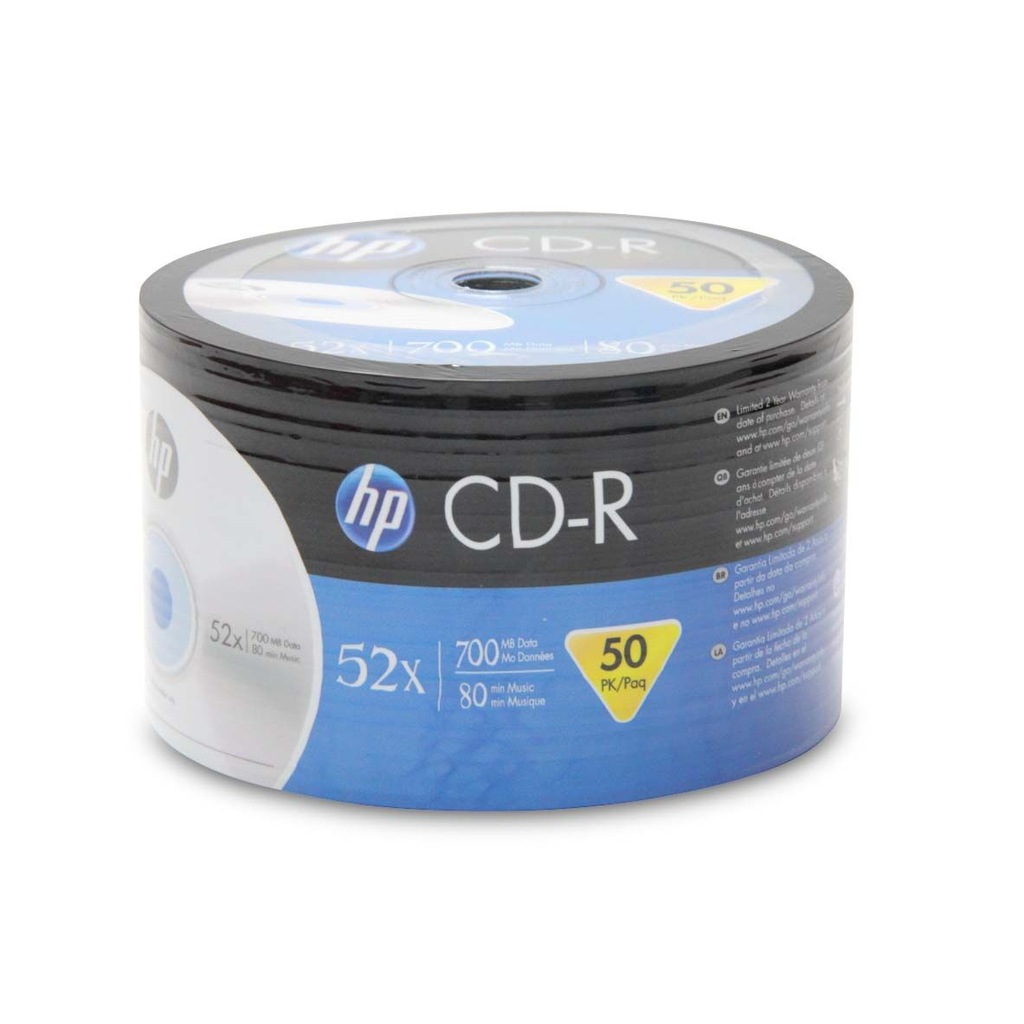 HP CD-R 52X 50 Lİ SPINDLE 700MB 80DK.(CRE00070-3) HPCRE00070-3