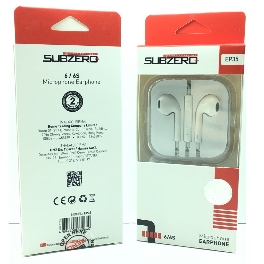 SUBZERO Kulaklık EP35 6/6S