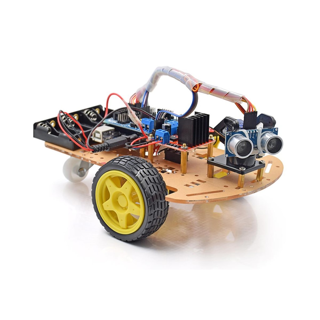 Arduino R2 Robot Araba 2 Tekerlekli Robot Car Kit 2WD Mbot Lite