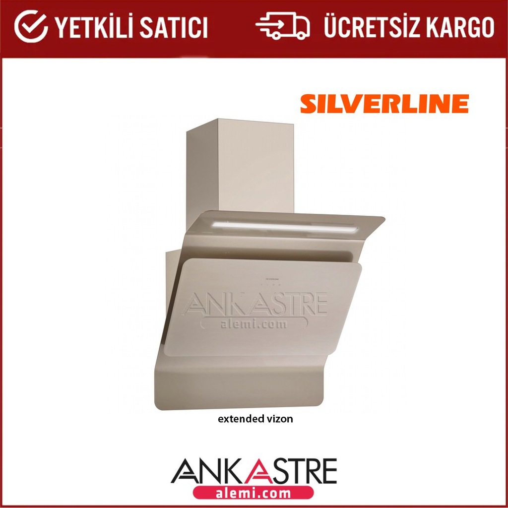 Silverline Extended Vizon 60cm Davlumbaz