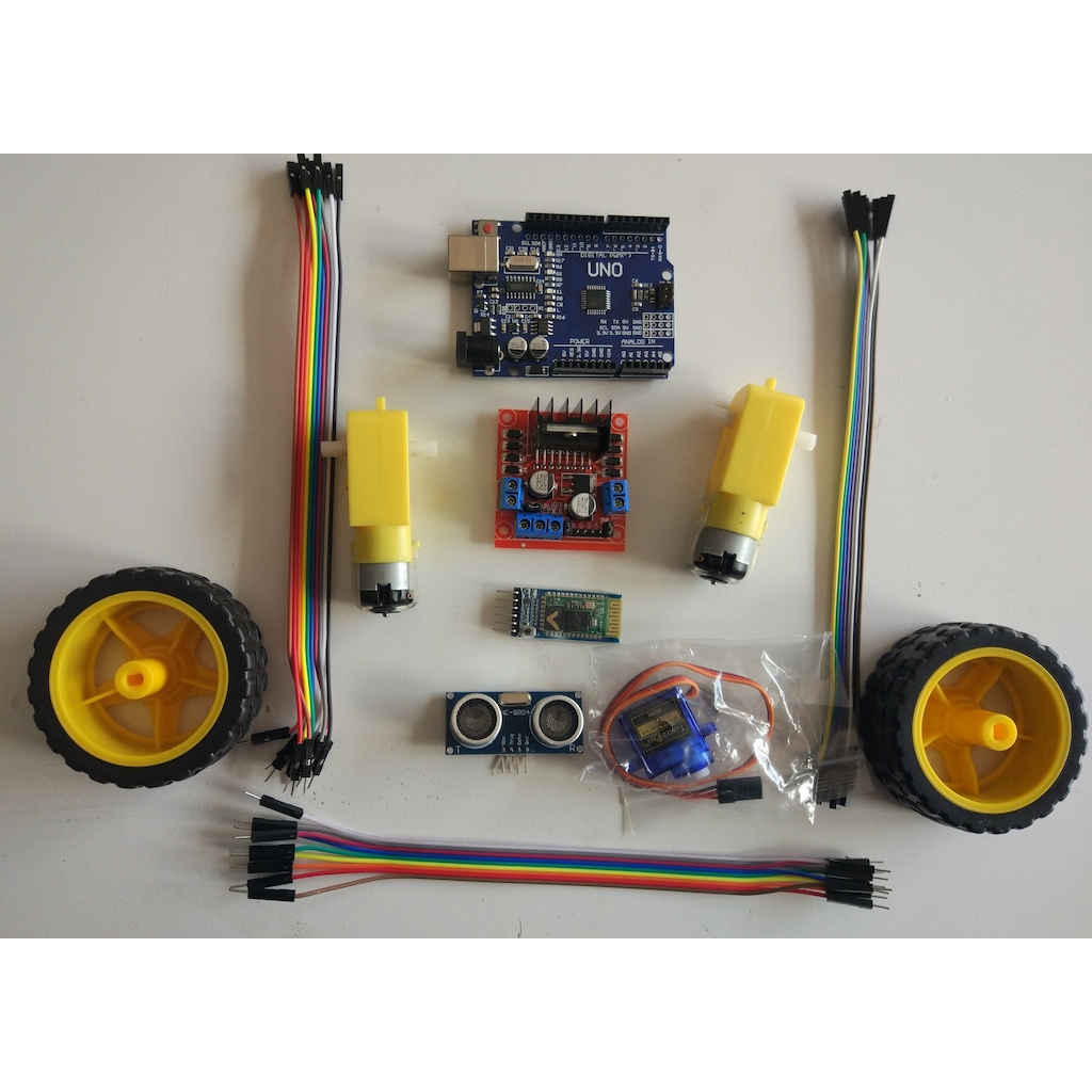 Arduino Bluetooth Kontrollü Engelden kaçan Robot Kontrol Kiti
