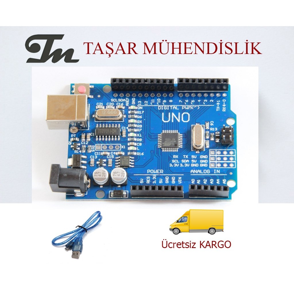 Arduino Uno R3 SMD + USB KABLO + ÜCRETSİZ KARGO Fiyatları ...