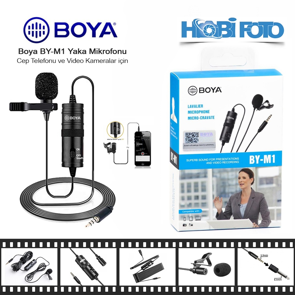 Boya By-M1Profesyonel Yaka Mikrofonu Boya By-M1